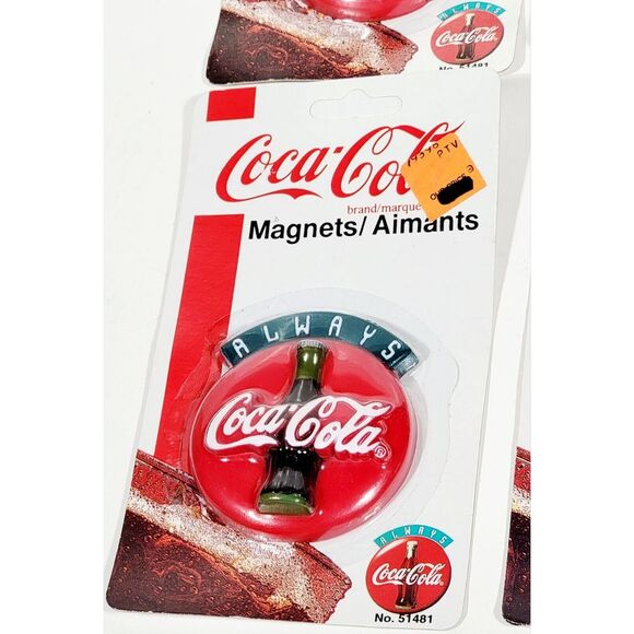 4 Always Coca-Cola Coke Vintage 1995 Refrigerator Magnet New Old Stock - Picture 4 of 9